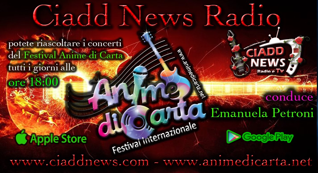In RADIO :) 17 Novembre 2019 - Festival ANIME di CARTA presentato da Emanuela Petroni alla Locanda Blues