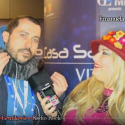 Emanuela Petroni intervista DEJAN CETNIKOVIC di RADIO ROCK in TV su RETE ORO - Canale 18 - Speciale SANREMO 2019 - ANIME di CARTA