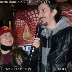 PHISICO presentato da Emanuela Petroni in TV su Canale Italia 11 per il festival internazionale ANIME di CARTA